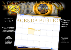 AGENDA publique MZERMARTS, pour les dates de diffusions, de publications majeures...